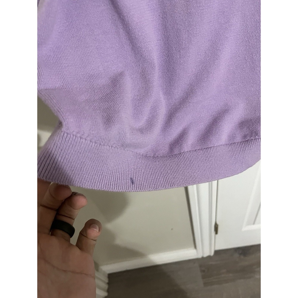 Duluth Trading Co Pullover Sweater Women Small Purple Plum Outlast Acrylic - Picture 8 of 9
